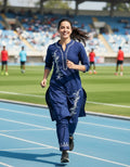 Linen Cotton Navy Blue Chikankari CO-ORD Set